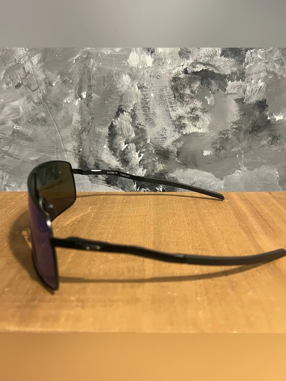 Oakley Blue Mirrored Shield Sunglasses